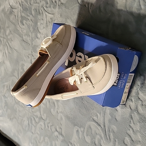 Keds Shoes Keds Womens Size 75 Charter Chambray Walnut Boat Shoes